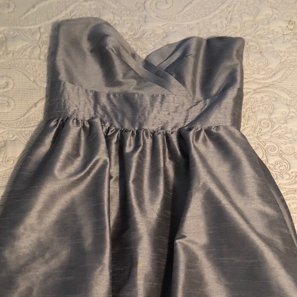 Short silver cocktail dress